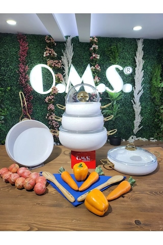 Kure - 3024 - 9 Parça - Bio Granit - Pfoa Ve Ptfe Free - Tencere, Tava, Çeyiz Seti Beyaz