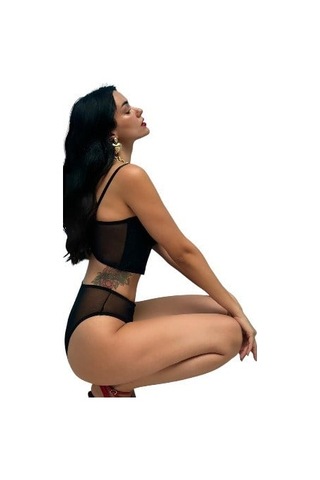 Onsekiz18shop Destekli Mor Simli Pırıltılı Siyah Büstiyer Takım