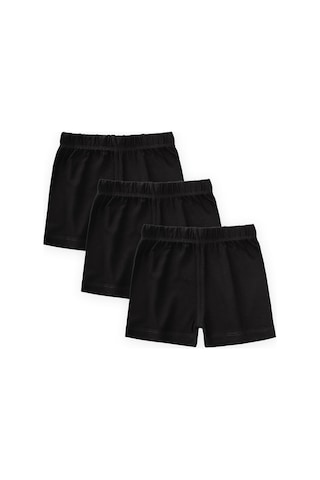 Cigit Üçlü Kız Boxer Set 2-9 Yaş Siyah Siyah