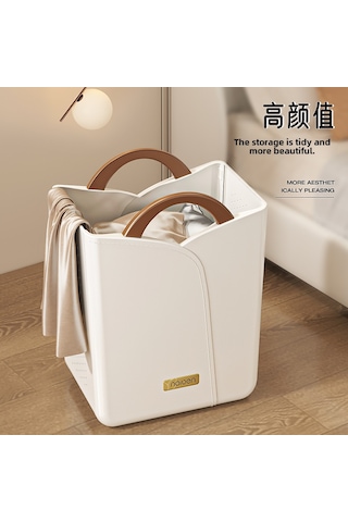 Yüksek Kaliteli Gri Küçük Kirli Çamaşır Sepeti, Yüksek Görünüm Renkli