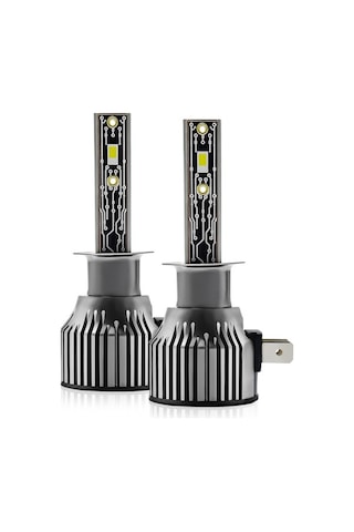 Pazly H1 Ip68 Su Geçirmez Araba Led Far Ampulü Gri, Dayanıklı Ve Parlak