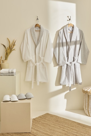 Kaşmir Home Elin 6 Parça Aile Banyo Seti Offwhite Gri Gri