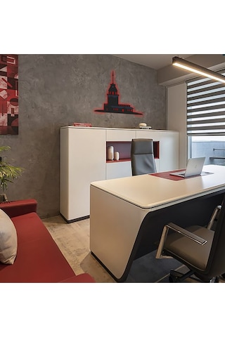 Led Aydınlatmalı İstanbul Kız Kulesi Silueti