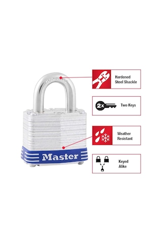Master Lock Anahtarlı 5t Dış Mekan Asma Kilit, 2 Paket Anahtarlı