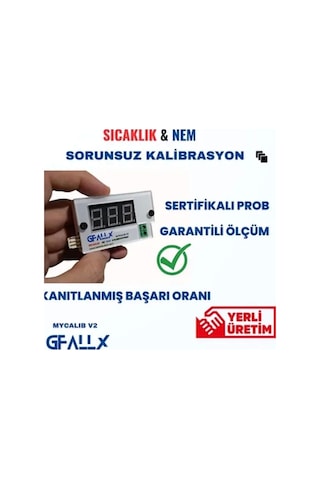 Gfallx Kalibrasyon Cihazı, Kuluçka Isı Sıcaklık Nem Ve Kalibrasyon Cihazı, Yerli Ürün, %100 Gerçek D