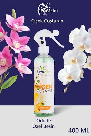 Proverim Orkide Bitki Besini Sprey 400 ml | Çiçek Coşturan, Tomurcuk ve Uzun Süre Çiçeklenme Desteği