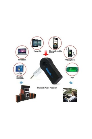 Bluetooth Aux Adaptör Araç İçi Kablosuz Müzik Alıcı Handsfree Mini Wireless Receiver