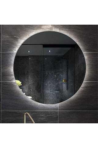 70 CM Yuvarlak Ledli Ayna Banyo Aynası Dekoratif Ayna Boy Ayna Sa