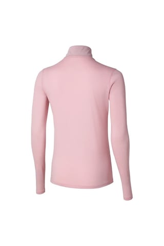 Core Impulse Yarım Fermuarlı Uzun Kollu Kadın Tişört Pembe Çok Renkli