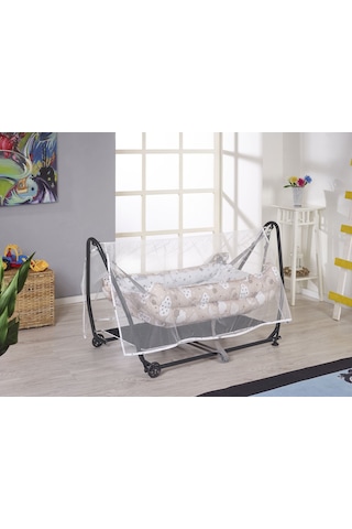 Rumiki Lüks Kolay Kurulumlu Pratik Sallanır Bebek Hamak Beşik