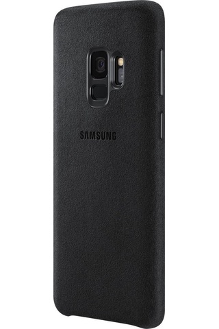 Galaxy S9 İle Uyumlu Alcantara Kılıf Siyah Ef-xg960abegww