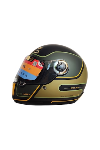 MT Jarama Baux B6 Şeffaf Vizörlü Kask Mat Yeşil