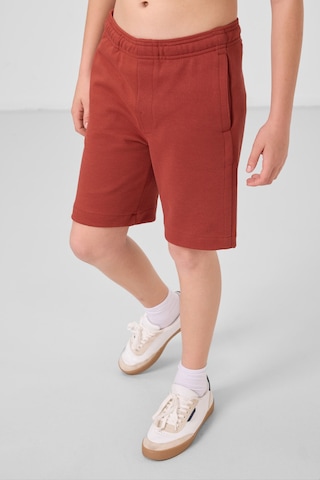 Tommylife Kiremit Pamuklu Yumuşak Dokulu Standart Fit Basic Erkek Çocuk Şort - 11293 Kiremit