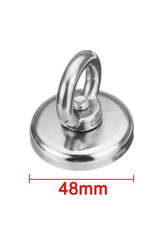 Magnet Fishing Neodyum Pot Mıknatıs, Çap 48Mm,