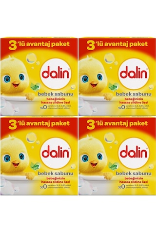Dalin Bebek Sabunu 100gr 12'li Set Hassas Ciltler İçin