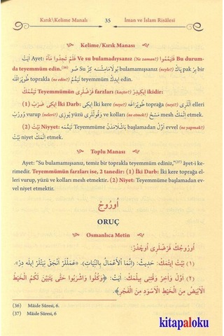 Mızraklı İlmihal Kelime (Kırık) Manalı Risaleler ve Tercümeler...
