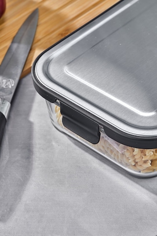 Cooker 1500 Ml Cam Saklama Kabı - Sızdırmaz, Paslanmaz Çelik Kapaklı, Gıda Saklama