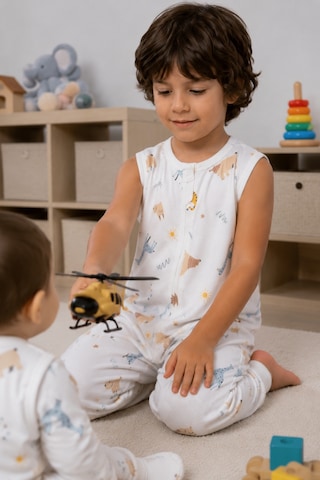 Babyhola Çıkarılabilir Kollu Fermuarlı Uyku Tulumu 1-8 Yaş Pazen 4 Mevsim 2701 Mavi