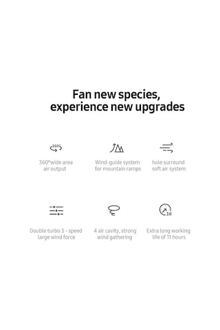 Yunboo 360 Esintili Boyun Askılı Bıçaksız Fan - 3 Hız Ayarlı, 16 Saate Kadar Çalışma Yeşil Yeşil