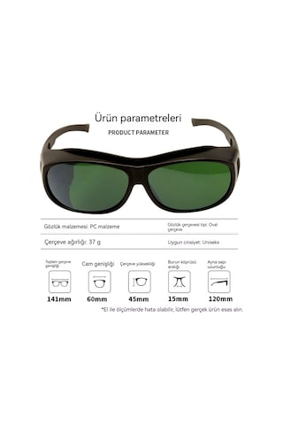 Lazer Korumalı Kaynakçı Gözlükleri, Güçlü Işık Ve Uv Işınlarına Karşı Koruyan Argon Ark Kaynağı Güvenlik Gözlükleri