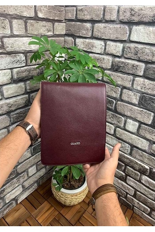Guard Bordo Deri Omuz Askılı Unisex Çanta Çok Renkli
