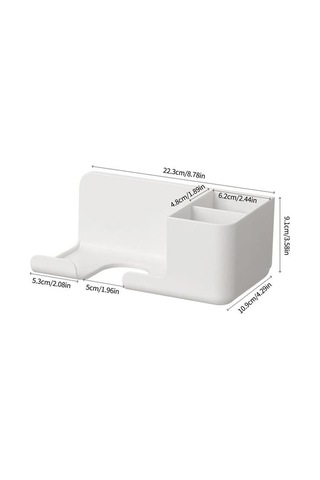 Sn-27125 Banyo Rafı Sabunluk Diş Fırçası Saç Kurutma Makinesi Beyaz