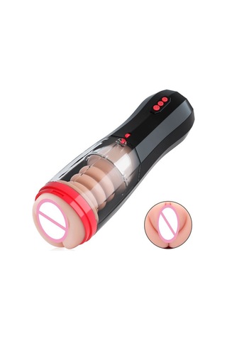 Carmine Git Gel Yapabilen Realistik Yapay Vajina Şarjlı Mastürbatör