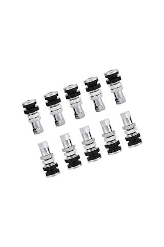 Yaleker Alüminyum Tamir Seti: Eşik Servisli, Rüzgar Geçirmez, Atv, Mower, Moto İçin Kısa Vana Sapları - Paslanmaz Kapaklı Tr161