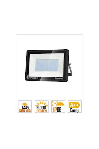 Şanled 100w 9000 Lümen 6500k Beyaz Işık Smd Led Projektör 5'li