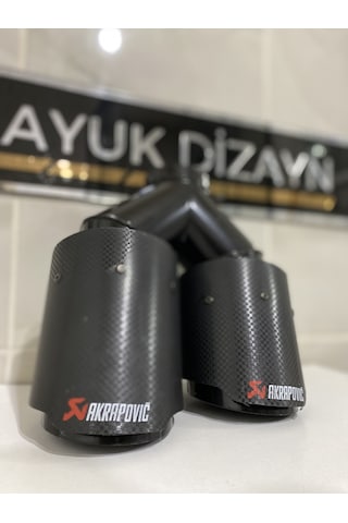 Akrapovic Karbon Egzoz Ucu Çift Çıkış 90mm Sağ --mayukdizayn--
