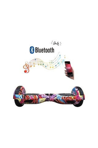 Citymate Elektrikli Kaykay Hoverboard Bluetooth 6.5 Inch Desen-16