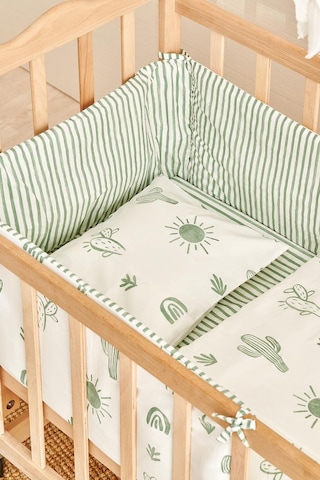 Soley Boho Bebek Yatak Koruyucusu 35x210 Yeşil