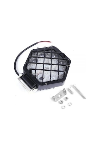 Beyaz Led Siyah Kafes Off Road Sis Farı Çalışma Lambası 16 Led 12