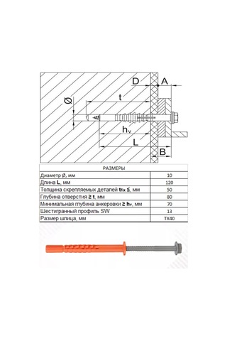 23 Bolta Krepez Cephe Ankrajı 10x120, Ejot Sdp-kb 10 Adet. 229424301