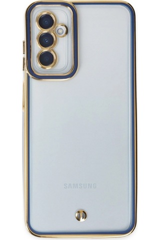 Samsung Galaxy M23 Kılıf Liva Lens Silikon - Mavi Düz Renkli
