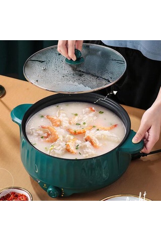 Suntek Makarna Yumurta Için Elektrikli Pişirme Pot Yeşil