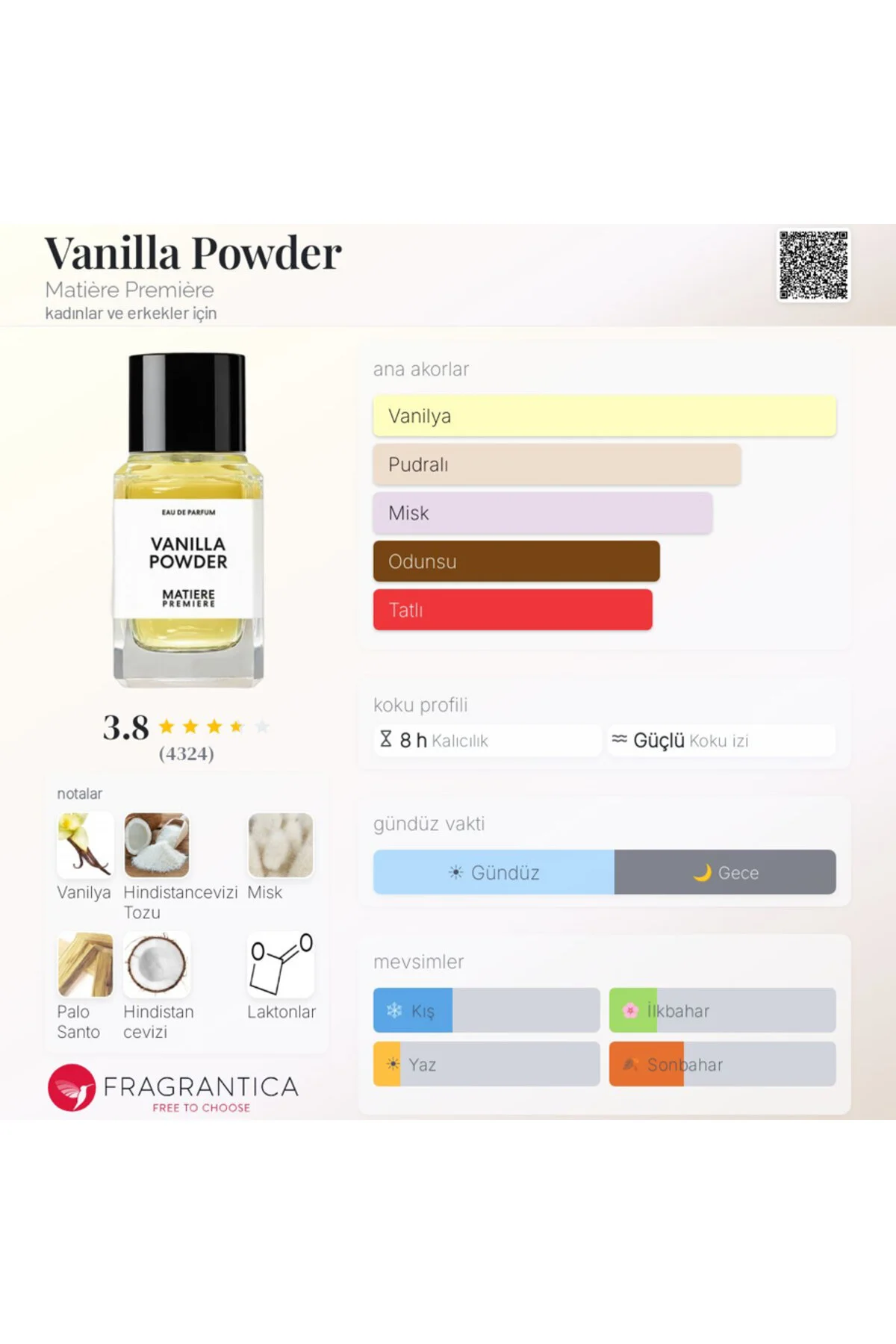 Matiere Premiere Vanilla Powder E 777 Misk - Vanilya