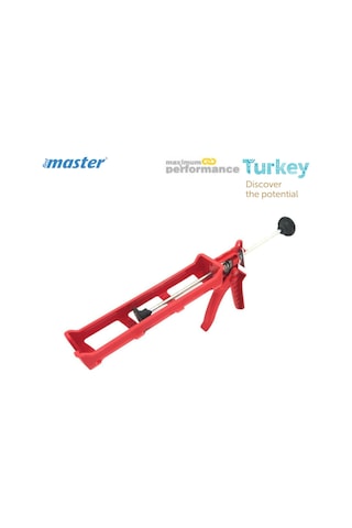 Master Silikon Tabancası Kırmızı Plastik