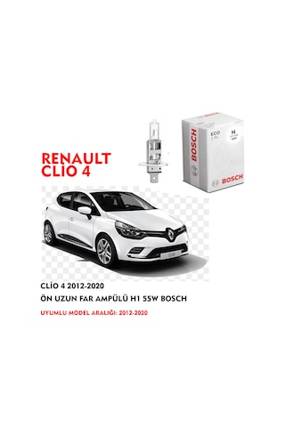 CLİO 4 2012-2020  ÖN UZUN FAR AMPÜLÜ H1 55W BOSCH