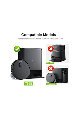 Ecovacs Robot Süpürge Parçaları İçin T30s Süpürge Aksesuarları Kiti