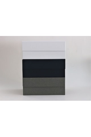 Hediye Kutusu Boş Mıknatıslı Kapak Lacivert 22X17X9.5Cm Hij Lacivert