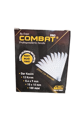 Combat 9 Mm Dar Maket Bıçağı Yedeği 5.000 Adet