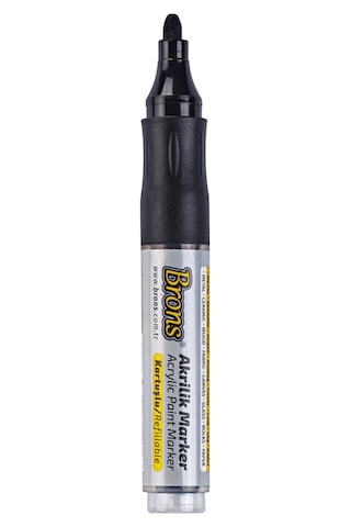 Brons 4Mm Akrilik Marker Siyah N Br-4015