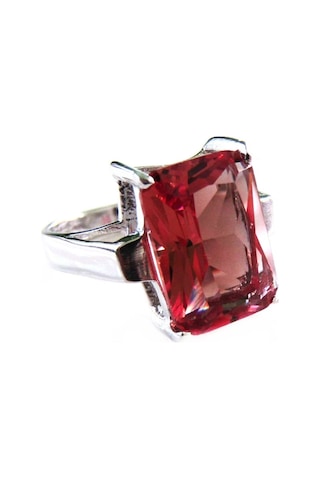 Gümüş Kare Zultanit Taşlı Kadın Yüzük