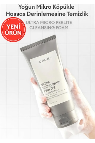 Hassas Temizlik Sunan Yıkama Köpüğü Kundal Ultra Micro Whip Perlite Cleansing Foam 175ml