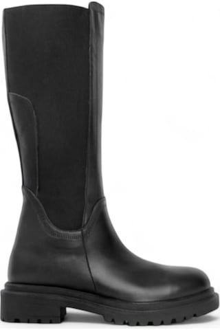 Mammamia D23kc-2065 Hakiki Deri Kadın Çizme Siyah