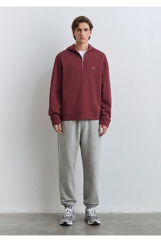 Mavi Yarı Fermuarlı Bordo Sweatshirt 0s10305-70396 Bordo
