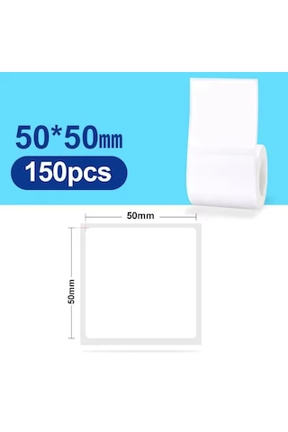 Zuidid 50 X 50 Mm Lamine Termal Etiket 150 Adet - Phomemo