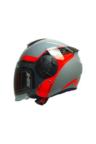 Motosiklet Yarım Kask Double Güneş Vizörlü Siyah Ece Sertifikalı Abs Material Motorcu Kaskı Bold Çok Renkli