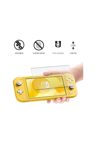 Nintendo Switch Lite Temperli Cam Ekran Koruyucu 9H